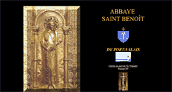 Desktop Screenshot of abbaye-saint-benoit.ch